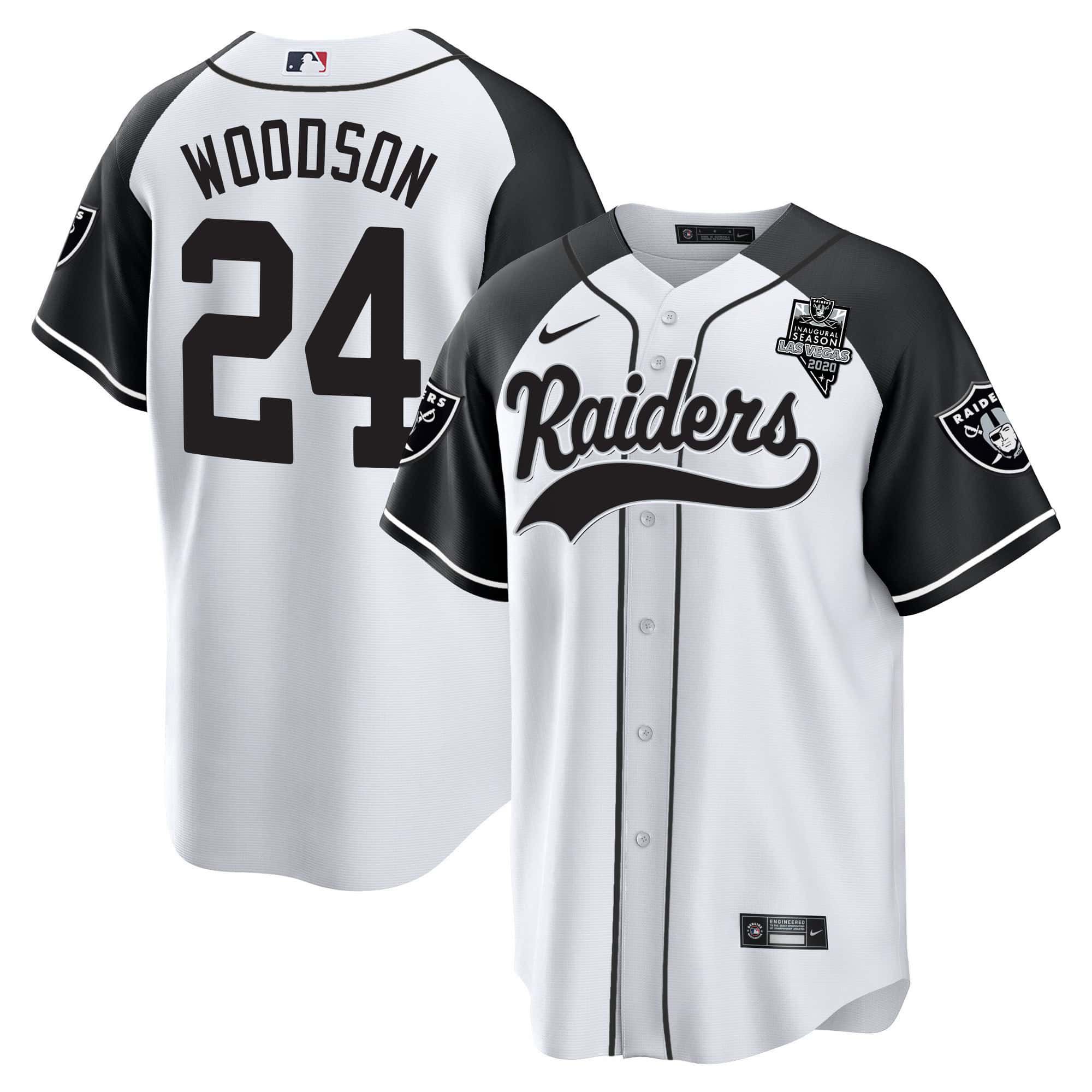 Men Oakland Raiders 24 Woodson White 2024 Nike Vapor Baseball NFL Jersey style 1